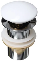 Донный клапан Melana MLN-335301 с переливом, белый