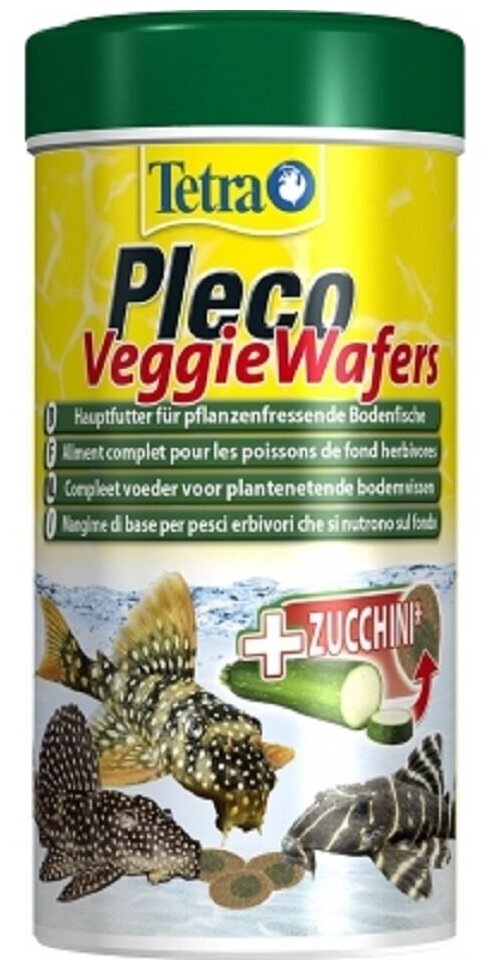 Корм для рыб TetraPleco Veggie Wafers 100мл - фотография № 5