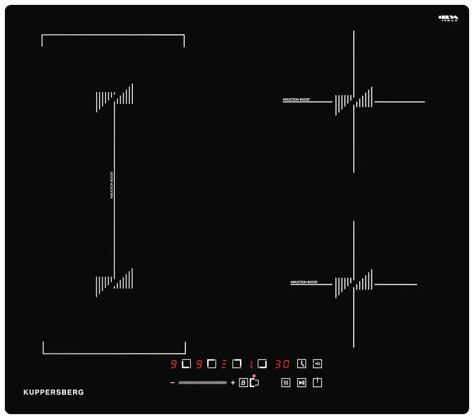 Индукционная варочная панель Kuppersberg ICS 617, чeрный - фотография № 2