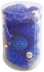 Набор елочных игрушек Волшебная страна Еловые шишки PS6-12-217-B, синий, 6 см, 12 шт.