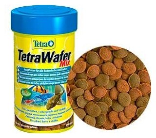 Корм сухой Tetra WaferMix для травоядных/хищных/донных рыб с добавлением креветок, 250мл - фото №20