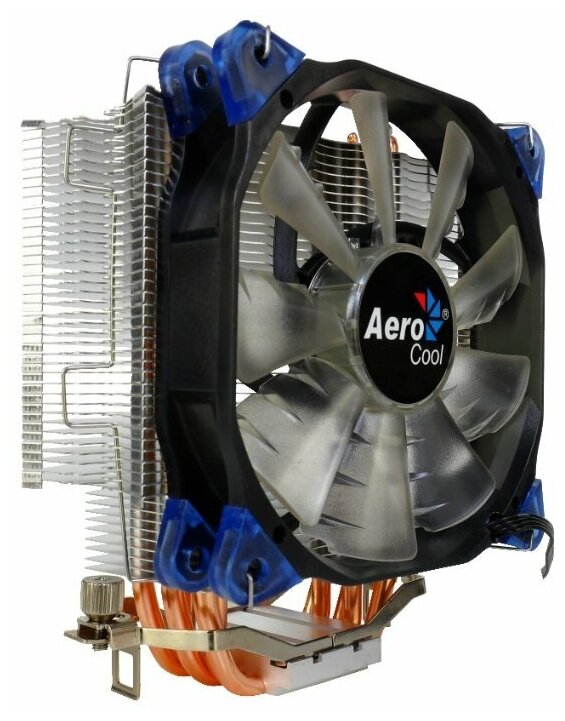 Кулер CPU Aerocool Verkho 5 Dark (универсальный, 150W, 15-27 dB, 800-2800 rpm, 120мм, 4pin, медь+алюминий) RTL - фото №3