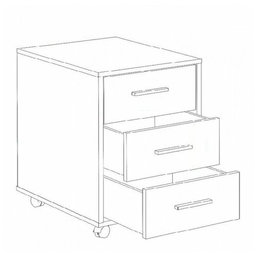 Adeta Тумба подкатная Ирма Вишня