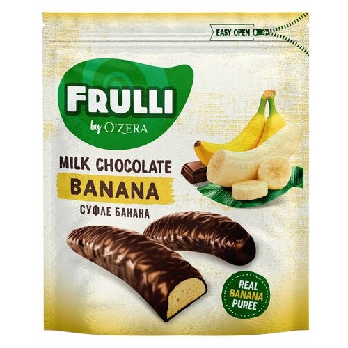 Конфеты шоколадные "Frulli" с банановым суфле, 5 упак. по 125 г