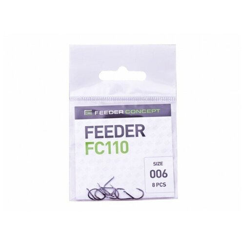 Крючок FEEDER CONCEPT FC110-006 8шт крючки feeder concept feeder fc110 006 8шт