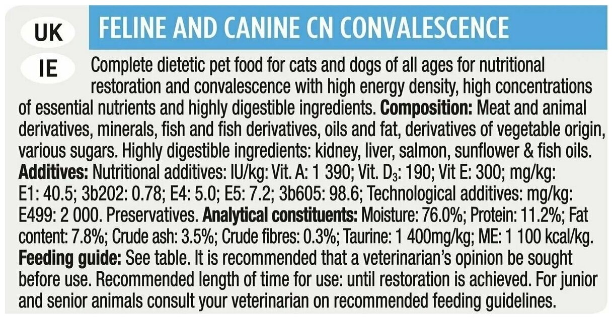 Влажный корм для кошек и собак всех возрастов Pro Plan Veterinary Diets CN, при выздоровлении, лосось кусочки 6 банок по 195 г - фотография № 4