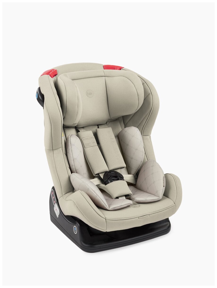 Автокресло детское от 0 до 7 лет Passenger V2 Happy Baby группы 0+/1/2 (0-25 кг), серое