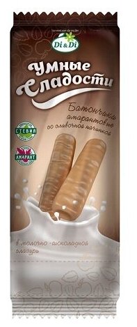 Батончики «Умные сладости» со сливочной начинкой в молочно-шоколадной глазури 20г - фотография № 2