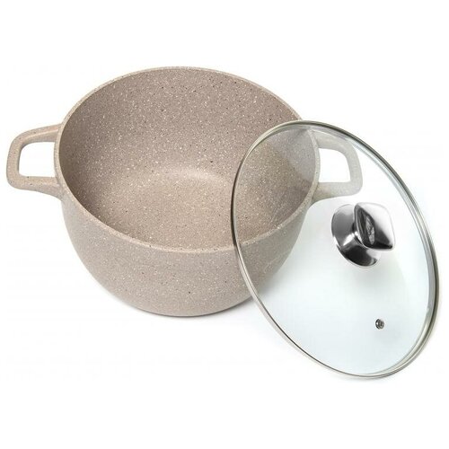 Кастрюля TALKO 6 л с антипригарным покрытием и стеклянной крышкой (172596)