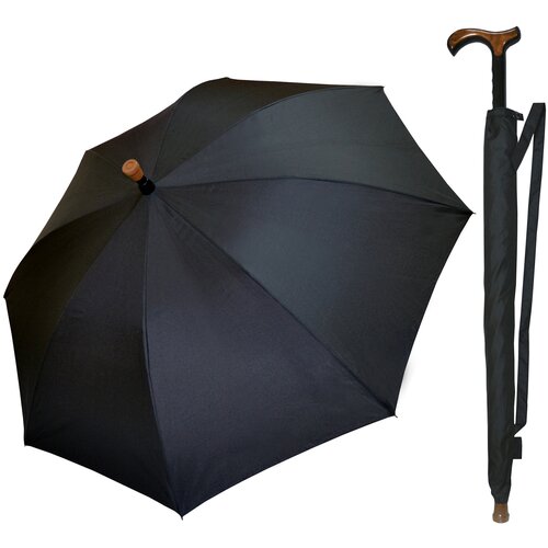 Зонт-трость MIZU, черный зонт трость mizu черный