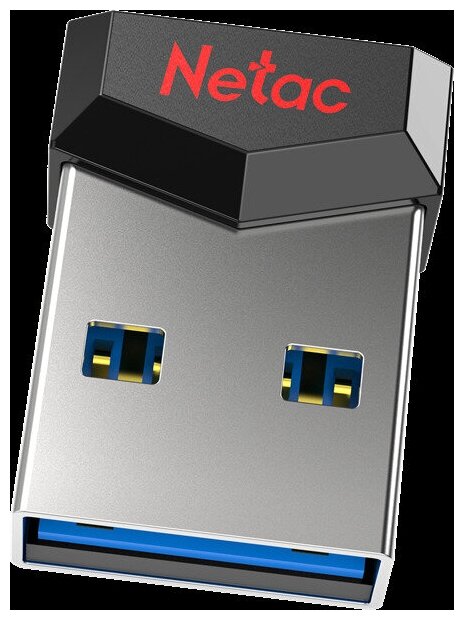 Флешка Netac UM81 64ГБ USB2.0 черный (NT03UM81N-064G-20BK) - фото №8