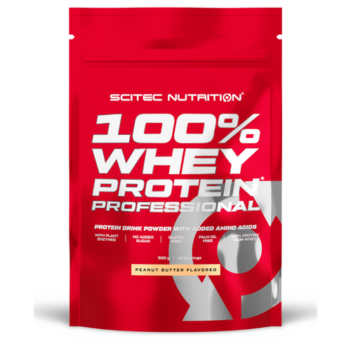 Протеин Scitec Nutrition 100% Whey Protein Professional, 500 гр., арахисовое масло