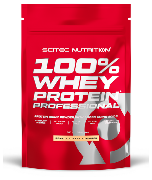 Протеин сывороточный Scitec Nutrition Whey Protein Professional (500 г) Арахисовая паста