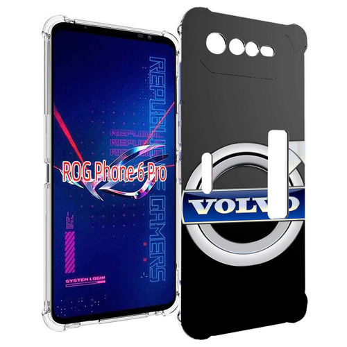 Чехол MyPads volco вольво 2 мужской для Asus ROG Phone 6 Pro задняя-панель-накладка-бампер