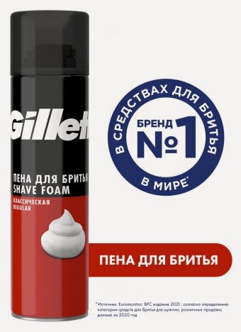 Изображение товара Пена для бритья Gillette Классическая, 200 мл