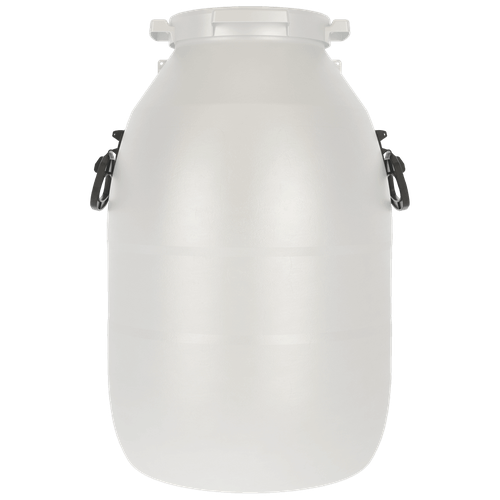 Бочка (Бидон) пластиковый 51 литр для воды, браги, молока с крышкой и ручками