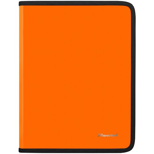 Папка для тетрадей Silwerhof 671960 Neon A4 250х320х25мм 1отд. оранжевый пластик на молнии