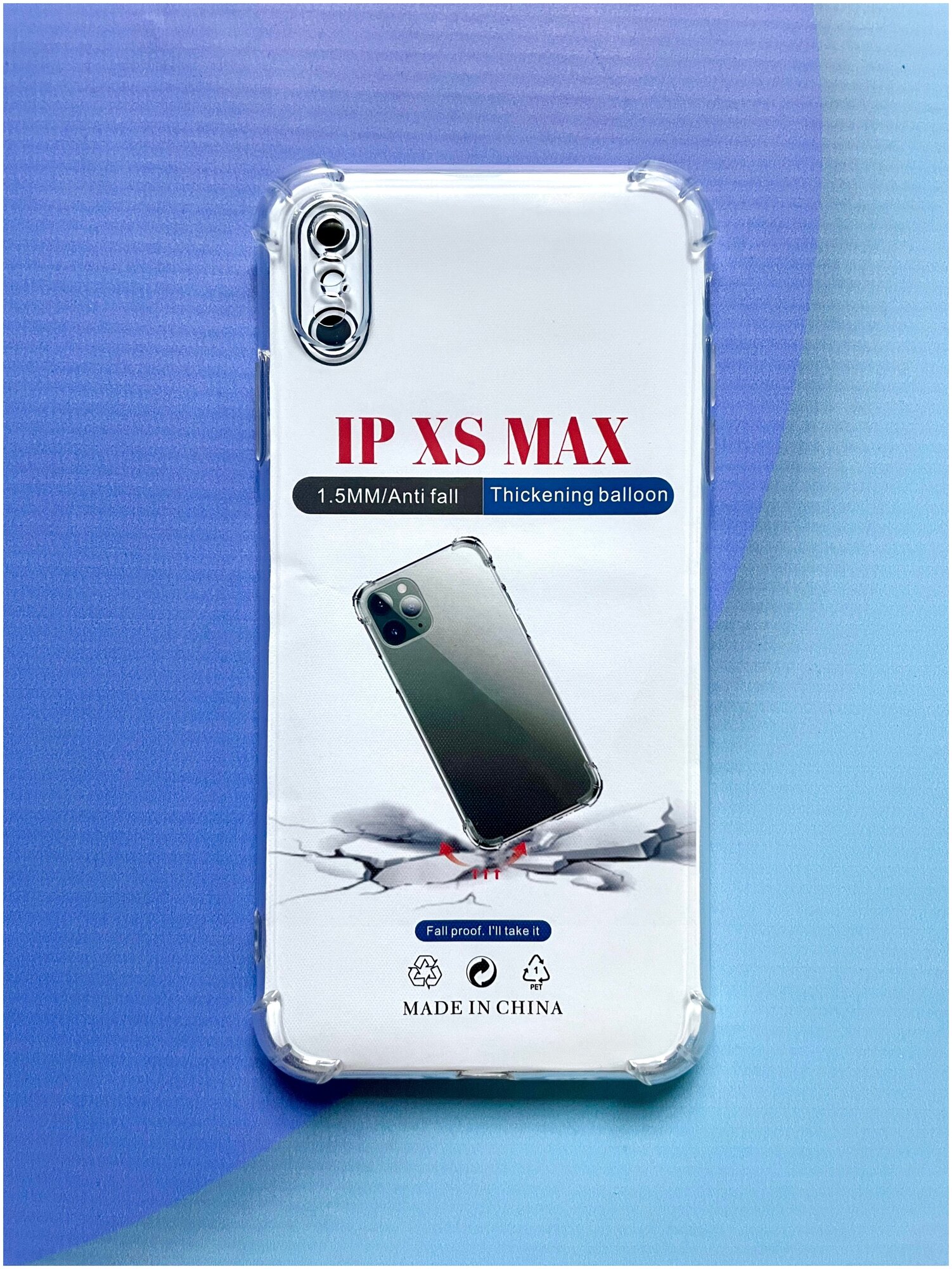 Силиконовый чехол на айфон XS Max / Чехол прозрачный на IPhone XS Max / Бампер на айфон XS Max