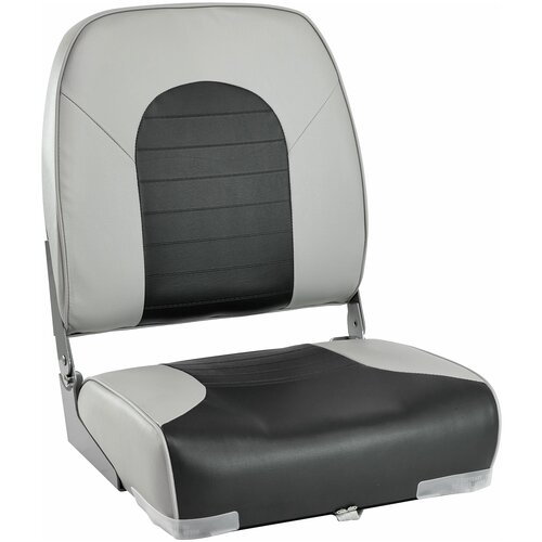 фото Кресло мягкое складное, обивка винил, цвет серый/угольный, marine rocket для лодки / катера