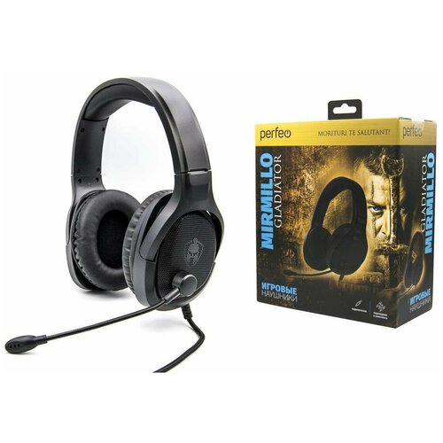 Наушники мониторные игровые Perfeo MIRMILLO черная 15 м 35 мм 4 pin PF_B4179 264000₽