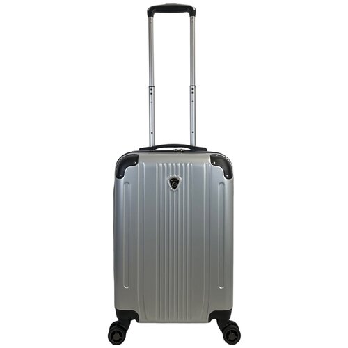 фото Чемодан – ручная кладь (размер s) 40 л, 55x35x21 см, поликарбонат, цвет серебряный aolard