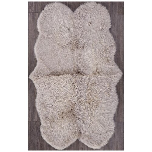 Ковер Sheepskin 95x190 - темно бежевый - Прямоугольник - коллекция Овчина Sheepskin 0.95x1.90