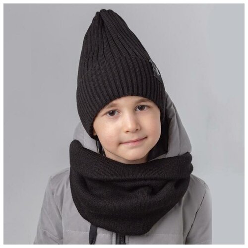 Шапка детская цвет черный размер 48-52 1089₽