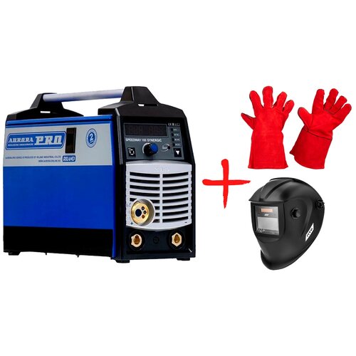 Сварочный полуавтомат Aurora SPEEDWAY 180 SYNERGIC Маска сварочная Хамелеон и Краги 3290000₽