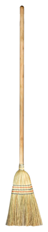 Веник-метла сорго LAIMA 2, натуральный, прошивной, с деревянным черенком 95 см, большой, 450х330 мм, 602463 - фотография № 3