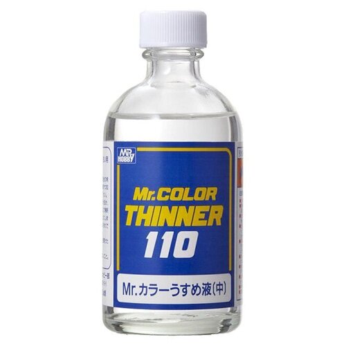 Gunze Sangyo Mr. Hobby Разбавитель Mr. Color THINNER 110 мл mr hobby разбавитель mr rapid thinner ускоряющий высыхание 400 мл