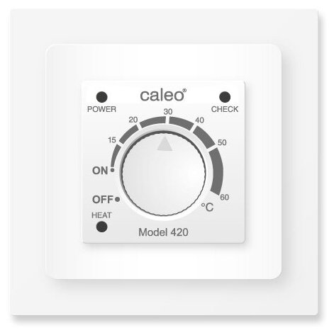 Терморегулятор Caleo 420 с адаптерами белый