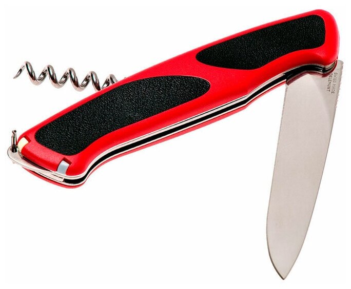 Нож перочинный Victorinox RangerGrip 52 (0.9523.C) 130мм 5функций красный/черный карт.коробка - фото №3