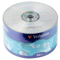 Диск VERBATIM CD-R 80 52x Shrink/50 Ink Print