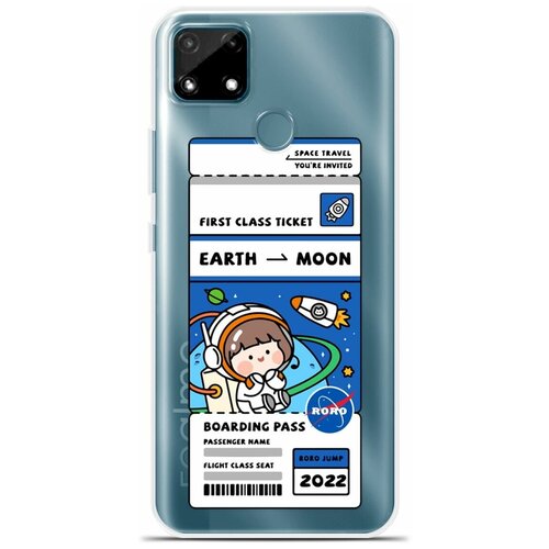 Силиконовый чехол на realme C15 Билет / для Реалми Ц15