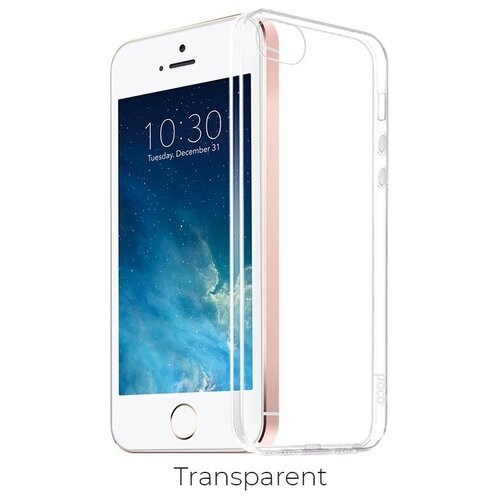 Чехол Hoco Light (Transparent) для iPhone SE / 5S / 5 (прозрачный) чехол силиконовый hoco light series для iphone 14 pro max прозрачный