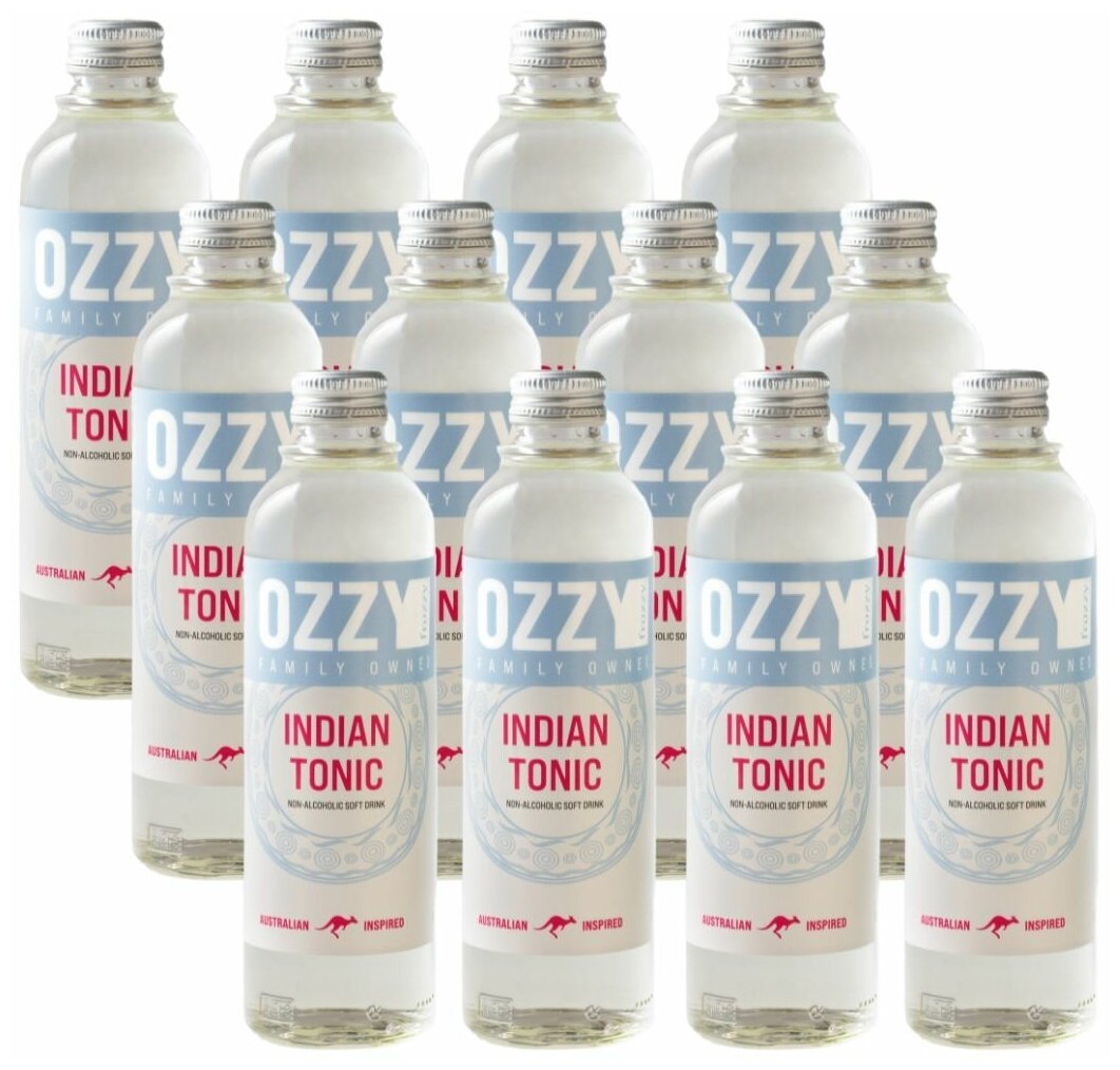 Индиан Тоник OZZY frozzy Indian Tonic 330 мл., стекло 12 шт. - фотография № 2