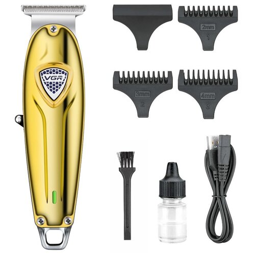 Триммер для стрижки волос беспроводной MARKA V0188 золотой 251100₽