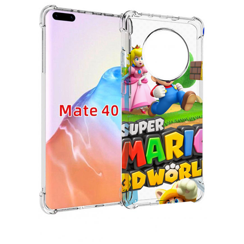 Чехол MyPads Super Mario 3D World для Huawei Mate 40 / Mate 40E задняя-панель-накладка-бампер