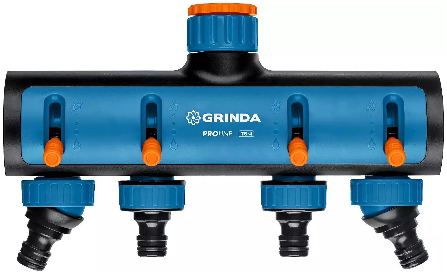 Поливочные распределители GRINDA PROLine TS-4 четырехканальный, с внутренней резьбой 3/4"-1" 8-426313 - фотография № 8