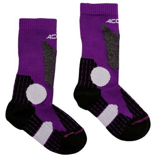 Носки Accapi размер 31/34, фиолетовый, черный