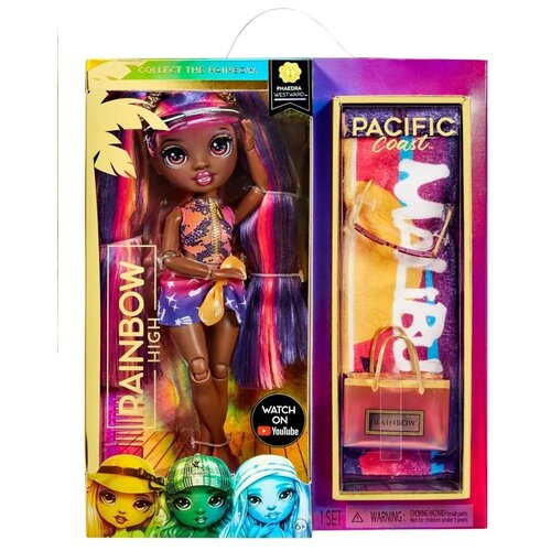 Кукла Rainbow High PACIFIC COAST PHAEDRA WESTWARD. Кукла Рейнбоу Хайфешн Серия Тихоокенское побережье (Пацифик кост) Федра Вестворд MobileLCD-578369