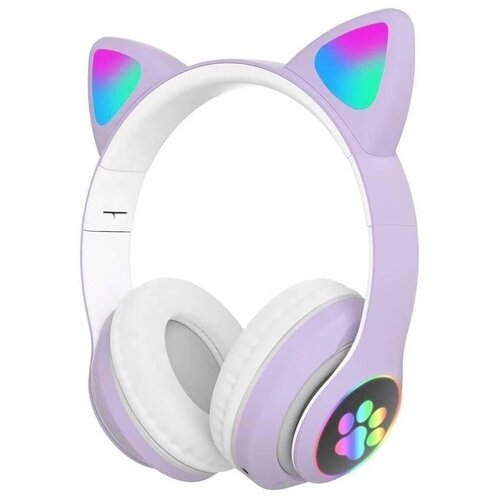 Наушники с ушками беспроводные CAT-STN-28 фиолетовые 587₽