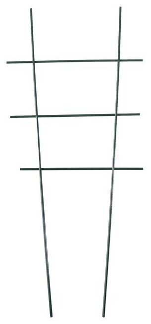Шпалера, 40 × 20 × 0.3 см, металл, зелёная, «Лесенка» - фотография № 1