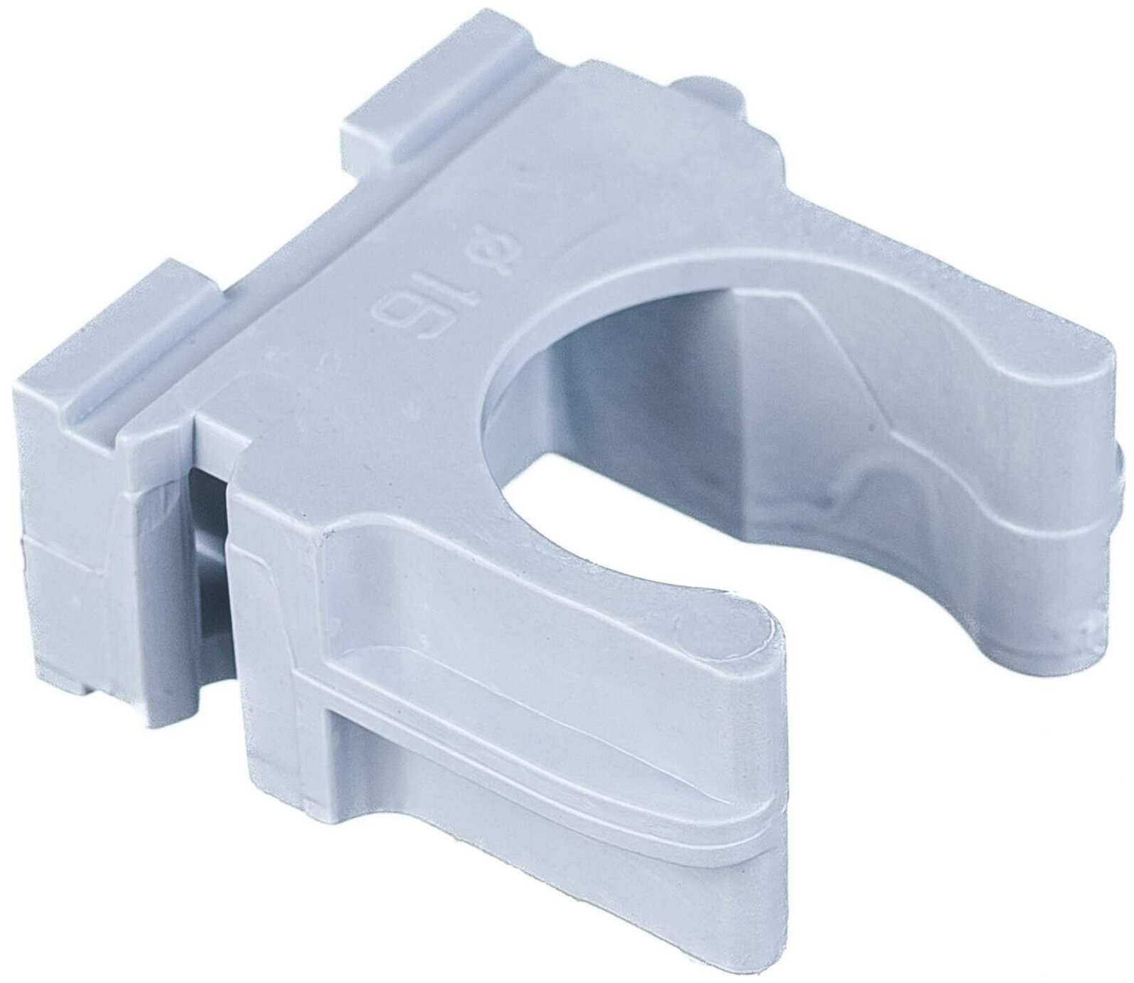 фото Зубр Клипса полипропиленовая, для металлопластиковых труб, 16 мм, 100 шт, Зубр 4-44951-16-100