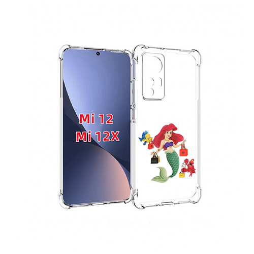 Чехол MyPads модная-русалка женский для Xiaomi 12S задняя-панель-накладка-бампер