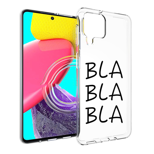 Чехол MyPads Bla-Bla для Samsung Galaxy M53 (SM-M536) задняя-панель-накладка-бампер