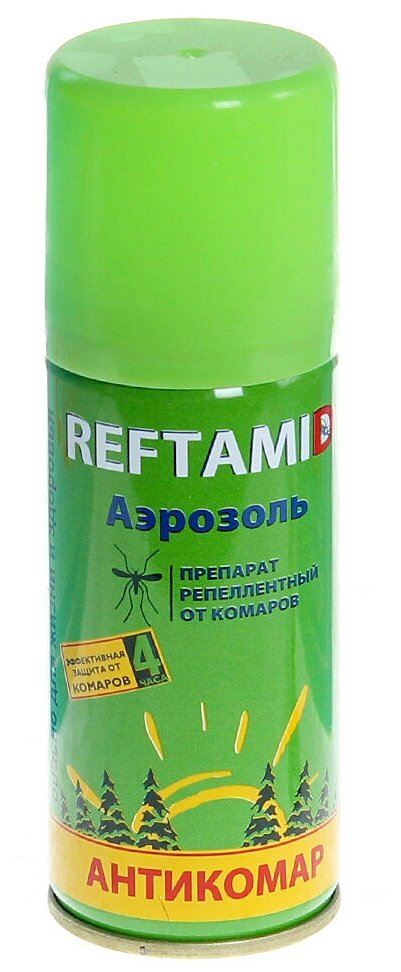 Рефтамид Антикомар 100мл аэрозоль От комаров (на кожу) 025633 - фотография № 5