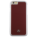 Накладка Mercedes Metallic Plate Hard для iPhone 6 / 6s - Red - изображение