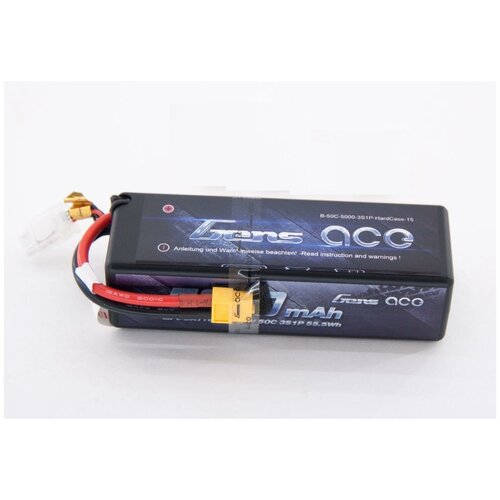 Аккумулятор LiPo GensAce - 11.1В 5000мАч 50C (3S, серия Hobby, Hard case, разъём EC5)