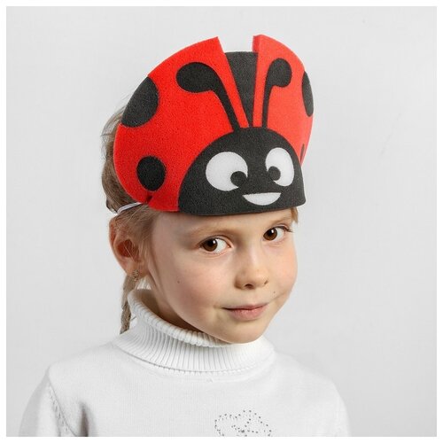 фото Карнавальная маска божья коровка на резинке,поролон 4694384 страна карнавалия